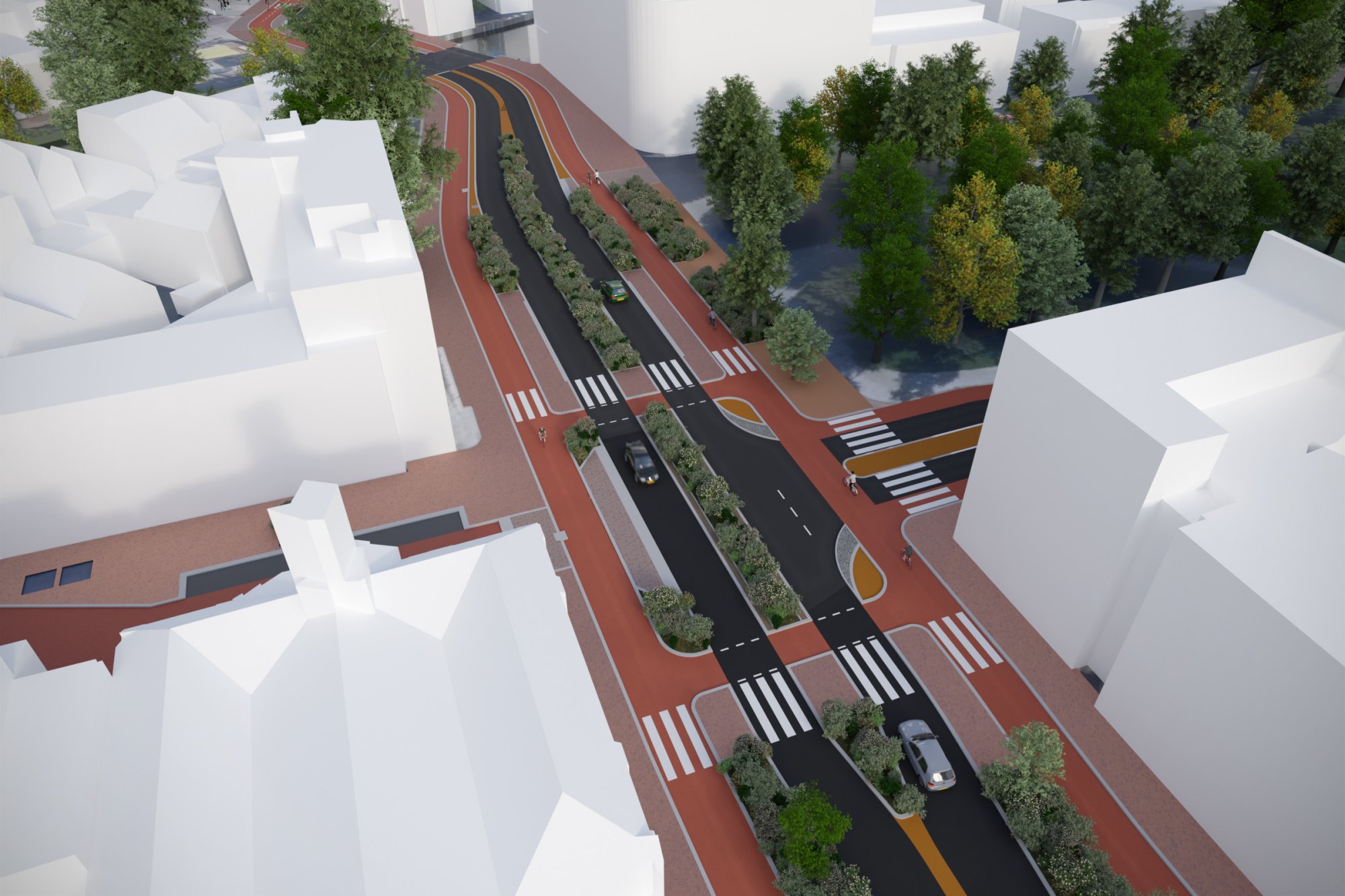 Visualisatie Oranjestraat – Lange Nieuwstraat - Gerrit Verboonstraat
